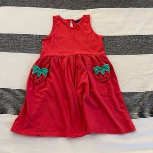 Old Navy Toddler Girls Strawberry Dress (Size 5T)